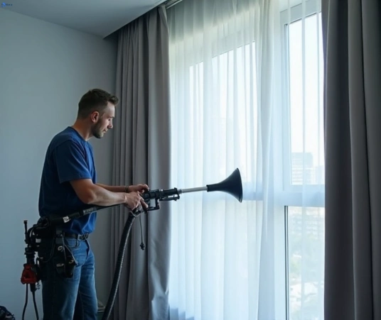Professional drapes cleaning process tools Fresho Curtain Cleaning ultimo-nsw